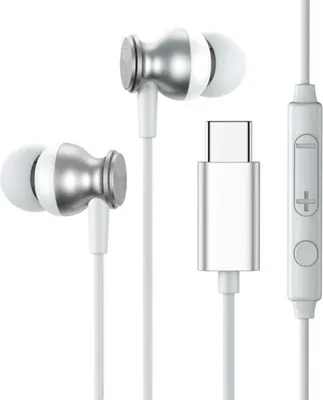 Zdjęcie produktu dla Słuchawki douszne Joyroom JR-EC04 USB-C, srebrne
