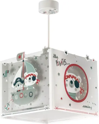 Produktbild von Deckenleuchte The Pirates für Kinderzimmer mit maritimen Piratenbären-Designs und Leuchteffekt im Dunkeln