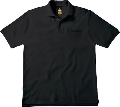 Produktbild von Herren-Poloshirt, Kurzarm - B&C ENERGY PRO - black - Größe L