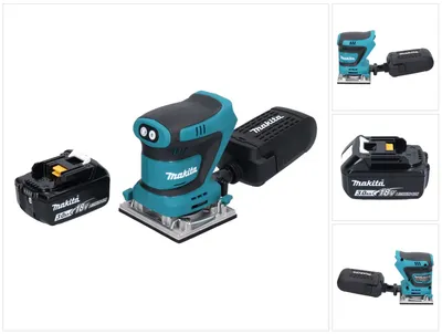 Obrázok produktu pre Makita DBO 482 F1 akumulátorová vibračná brúska 18 V 112 x 102 mm + 1x akumulátor 3,0 Ah – bez nabíjačky