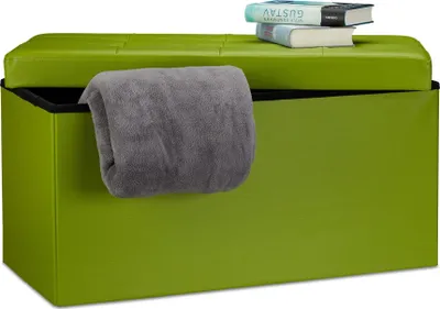 Productafbeelding van Bank met opbergruimte, bekleed met kunstleer