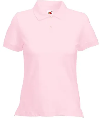 Produktbild von Damen-Poloshirt, Kurzarm - FOL RIB POLO/W - light pink - Größe S