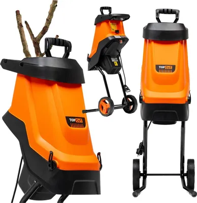 Produktbild von TOP CUT Gartenhäcksler Elektrisch TC-RE2600-BAG 2600W, Aststärke bis 45mm, 45L Fangsack, automatischer Einzug, Überlastschutz, Häcksler Garten