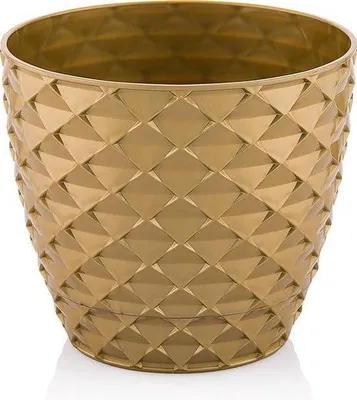 Produktbild von Blumentopf-Set – 5 Stück – Goldfarben und Bronze