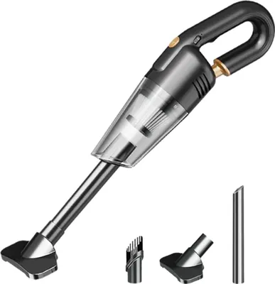 Produktbild von Leistungsstarker Mini-Handstaubsauger (4500 Pa, 60 W), kabellos, wiederaufladbar mit USB-Filter, Tischstaubsauger, Hundehaarstaubsauger für Zuhause und Auto