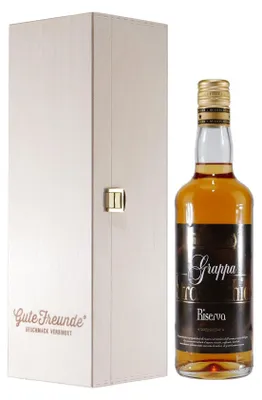 Produktbild von Villa Mazzolini Grappa Stravecchia Riserva mit Geschenk-HK