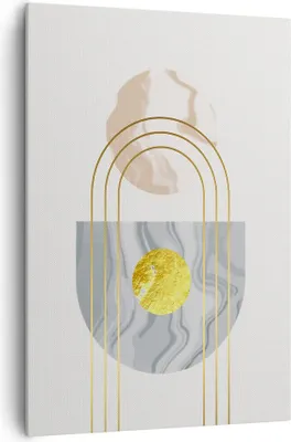 Produktbild von Bild auf Leinwand - Leinwandbild - Einteilig - Modern Gold abstrakt - 70x100cm - Wand Bild - Wanddeko - Wandbilder - Leinwanddruck - Wanddekoration - Leinwand bilder - Wandbild - PA70x100-4574