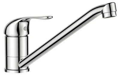 Küchenarmatur, Einhebel, 360° drehbar, Edelstahl, Chrom
