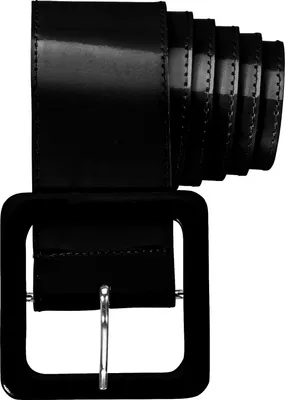 Image de Ceinture laquée pour adultes 120,0 x 5,5 cm - 1739V | Noir