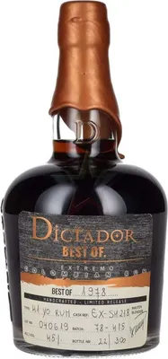 Produktbild von Dictador BEST OF 1978 EXTREMO Colombian Rum 41YO/040619/EX-SM218 45 % 0,70 lt.