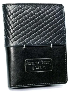Obrázek produktu pro Forever Young pánská peněženka kožená černá RFID 12,5 x 10 cm