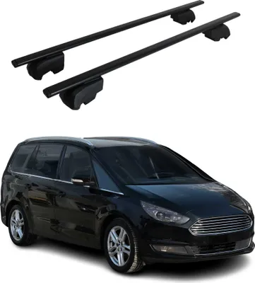Image de Barres de toit Transversales pour Ford Galaxy 2015-2023 Fer Noir ABE