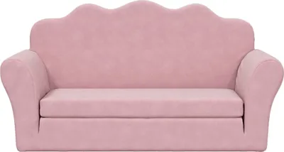 Produktbild von Hochwertigen Möbel Kindersofas - Rosa Kinder-Schlafsofa 2-Sitzer Rosa Weicher Plüsch NEU3831924