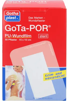 Produktbild von Gota-Por PolyurethanWundfilm 15x10 cm steril Pflaster 50 St