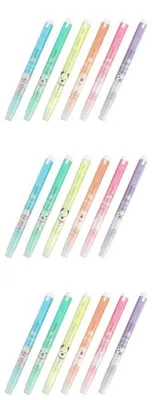 Produktbild von Textmarker Set 6 Stück, Doppelseitig, Aquarellstift, für Kinder & Büro