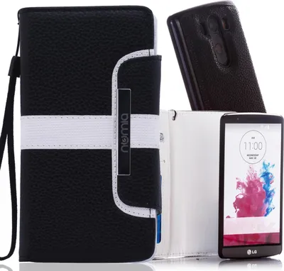 Produktbild von LG G5 Numia Bookstyle 2 in 1 Schwarz-Weiss