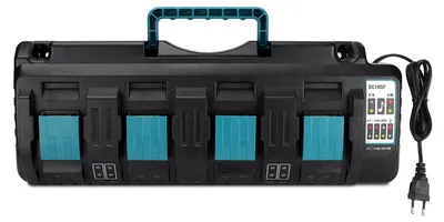 Productafbeelding van 4-poorts Snellader voor 14,4-18V Lithium-ion Accu's