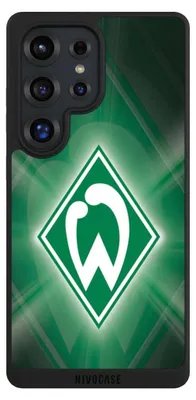 Produktbild von NIVOCASE Handyhülle für Samsung Galaxy S25 Ultra  Hülle NIVOpure Case Schwarz Offizielles Lizenzprodukt SV Werder Bremen Wappen
