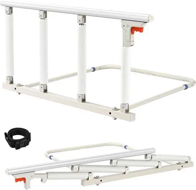 Image de Escalier d'accès au lit pour personnes âgées - Barrière de sécurité anti-chute - 1 pièce - 92 x 45 cm