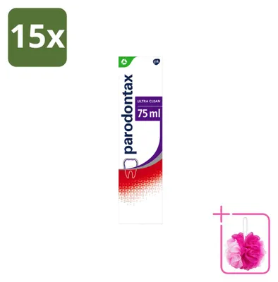 Image de 15 tubes de dentifrice Parodontax Ultra Clean pour les gencives qui saignent - 75 ml - Pack économique - 15 pièces