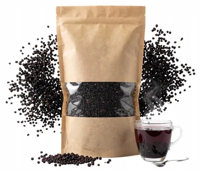 Produktbild von Holunderbeeren getrocknet 1000g - ungeschwefelt - vegan - ohne Zucker