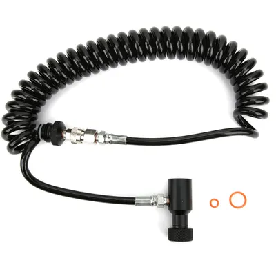 Produktbild von Luftspulen-Fernschlauch, Aluminiumschlauch, ohne Ventil, kompatibel mit CO2, Druckluft, HPA und Stickstoffflaschen, G1/2"