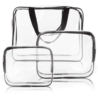 Produktbild von Kulturtasche Transparent, wasserdichte PVC-Reise-Waschtaschen