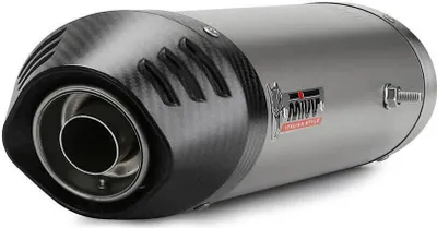 Productafbeelding van Mivv SPORT uitlaatsysteem OVAL 2, slip-on model, met titanium eindkap, voor DUCATI 848, bouwjaar 2007 > 2013