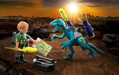 Produktbild von PLAYMOBIL Dino Rise 70629 Uncle Rob: Aufrüstung zum Kampf