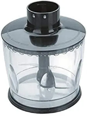 Stabmixer 700 W mit Zerkleinerer, schwarz, Edelstahl