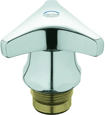 Produktbild von Grohe Oberteil DN 20, Trecorn-Griff Markierung blau chrom