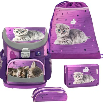 Zdjęcie produktu dla Belmil Mini-Fit ergonomiczna saszetka 4-częściowa "Little Caty" z paskiem na klatkę piersiową