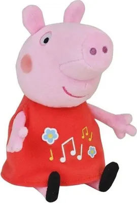 Produktbild von Peppa Pig Musik Plüschtier, 20 cm, Weiche Plüschpuppe, Musikfunktion