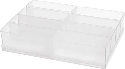 Produktbild von raaco Einteilungsset 8tlg. transparent Breite 39 x Tiefe 109 x Höhe 47mm für Art. -Nr.871325-871332 - 136419