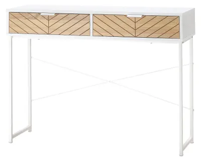 Immagine prodotto di Consolle Moderna per Ingresso e Soggiorno 100x30x75 cm in Metallo Bianco