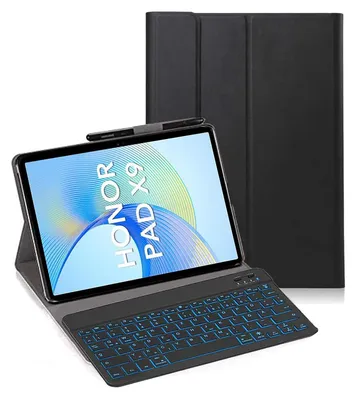 Obrázok produktu pre Puzdro s klávesnicou pre tablet Honor Pad 9, 12,1", bezdrôtová klávesnica, čierna