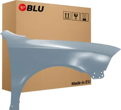 Zdjęcie produktu dla BLU Błotnik Premium pasujący do Skoda Octavia II 2 (1Z3,1Z5) 9154 Prawy Srebrny Satin Grau Metallisch | 2004-2012 | Przedni Przód | Lakierowany | Gotowy do montażu | Ocynk
