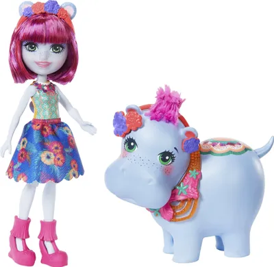 Produktbild von Enchantimals Themenpack Hedda Hippo & Lake Puppe