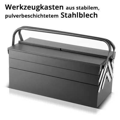 Obrázok produktu pre STAHLWERK box na náradie 128 dielov chróm-vanádový kufor na náradie