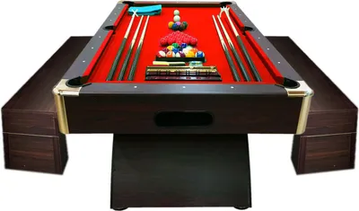 Produktbild von Billardtisch Billard Billard-Spiel mit Containerbänke 8FT CAESAR ROT NEUE