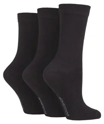 Produktbild von SOCKSHOP - 3er Pack Damen Atmungsaktive Bambus Socken