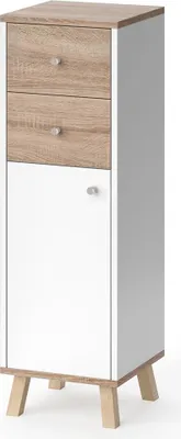Immagine prodotto di Mobiletto bagno Vicco Senyo Bianco 30 x 95 cm con cassetti, Model 36352
