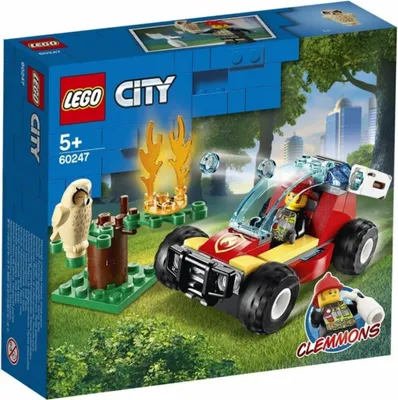 Image de LEGO 60247 City Incendie de forêt, jouet pour enfants avec buggy et pompier, voiture jouet idéale comme cadeau pour filles et garçons à partir de 5 ans