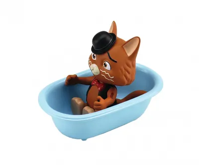 Produktbild von Smoby 44 Cats Spielfigur Stink mit Badewanne, Spiel Figur, Sammelfigur, Spielzeug, Kinder, 7600180116