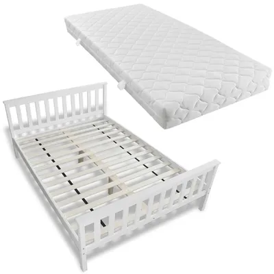Productafbeelding van Bed met massief grenen lattenbodem, 140 x 200 cm