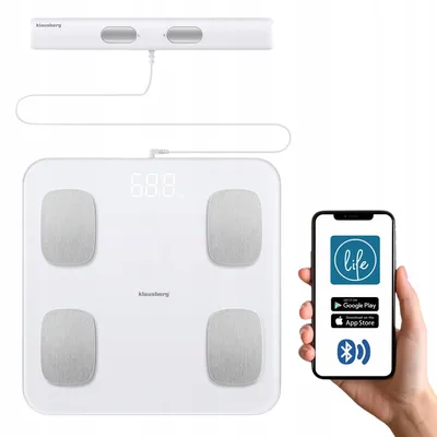 Produktbild von Intelligente analytische Badezimmerwaage KB7853 Klausberg mit Bluetooth/BMI