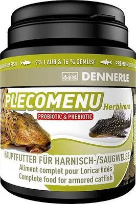 Produktbild von Dennerle Pleco Menu Herbivore 200 ml - Futter für Harnisch- und Saugwelse