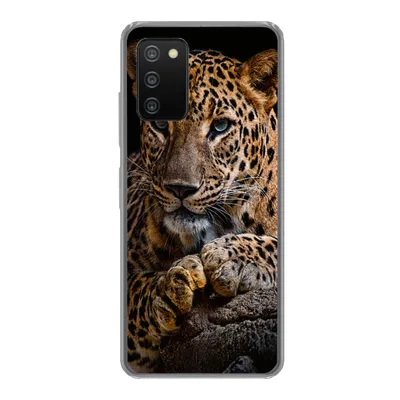 Produktbild von MuchoWow® Handyhülle Schutzhülle Hülle für Samsung Galaxy A03s Wildtiere - Panther - Porträt - Schwarz - Tiere Silikon Softcase Handy Hülle - Schutz