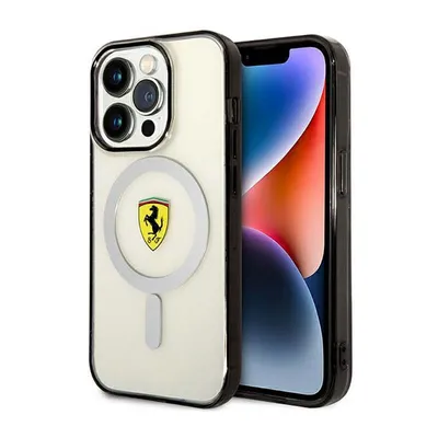 Zdjęcie produktu dla Etui Ferrari Fehmp14Lurkt Na Iphone 14 Pro Przezroczysty/- Przezroczyste Hardcase Outline Magsafe