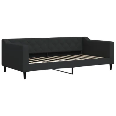 Immagine prodotto di vidaXL Letto da giorno nero 90x190 cm in tessuto